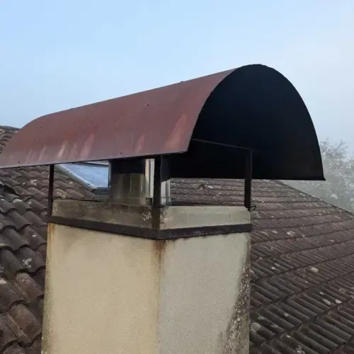 zinguerie cheminée avant